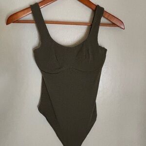 Victoria's Secret Olive Bodysuit